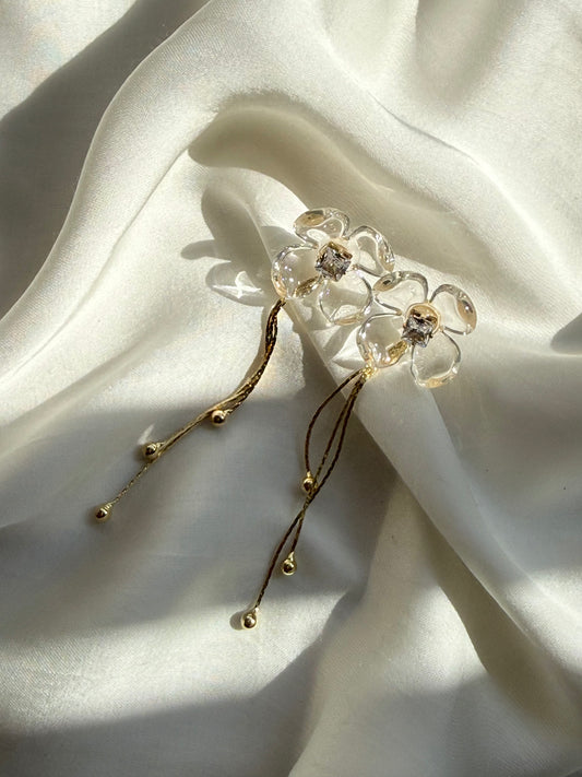 Delicate Resin Flower Earring