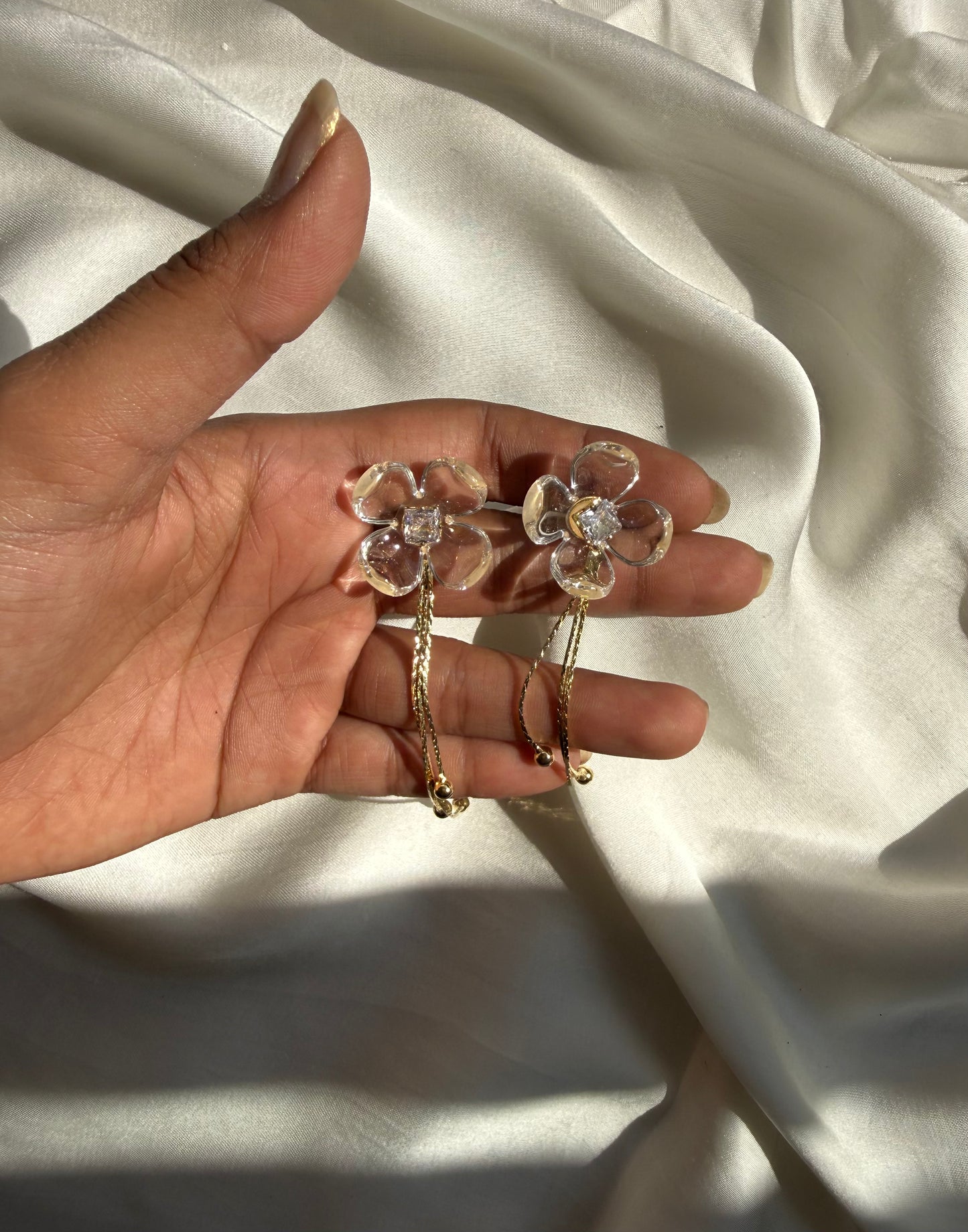 Delicate Resin Flower Earring
