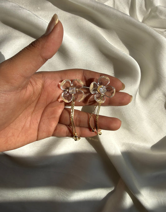 Delicate Resin Flower Earring