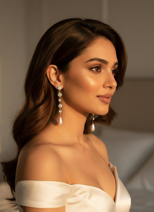 raduated Crystal Drop Earrings