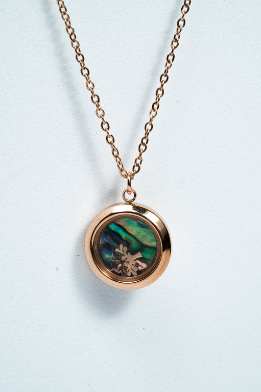 Ocean Bloom Abalone Pendant Necklace