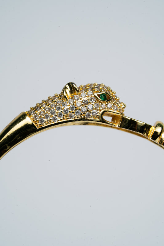 Emerald Panther Cuff
