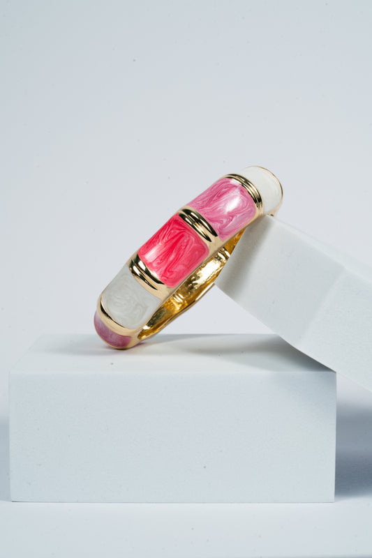 Cotton Candy Crush Enamel Bangle