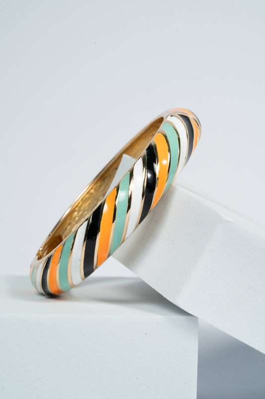 Carnival Twist Enamel Bangle