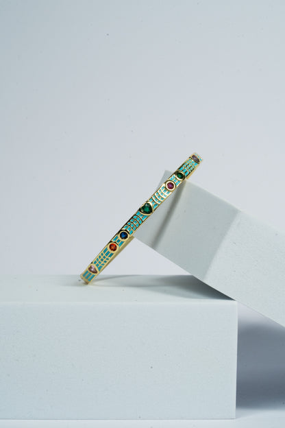 Azure Mosaic Bangle