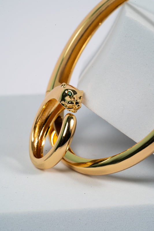 Panther Luxe Torque Bangle