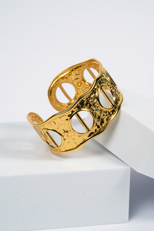 Eclipse Sculpted Cuff Bracelet