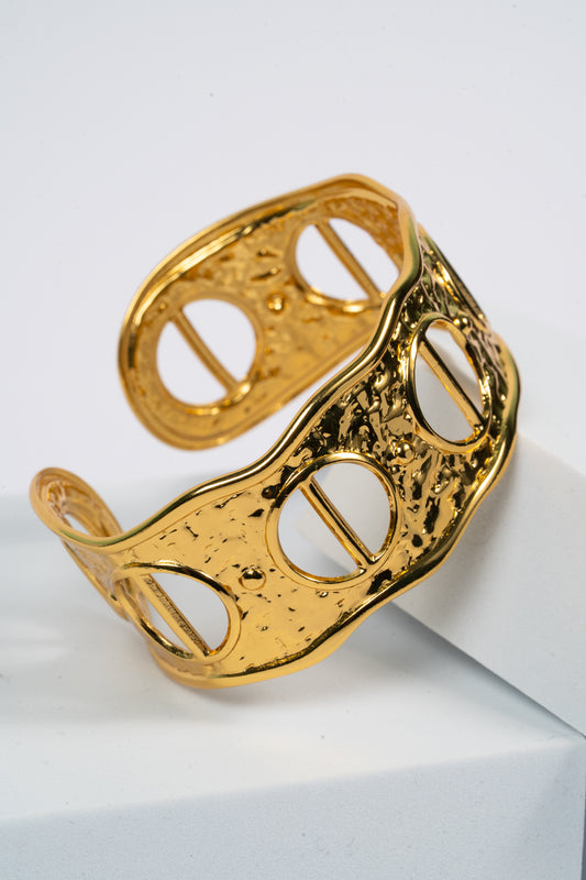 Eclipse Sculpted Cuff Bracelet